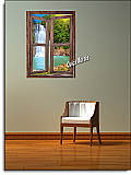 rustic waterfall cabin tropical peel and stick canvas wall mural