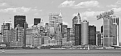 NYC Panoramic (B & W) Peel And Stick Wall Mural