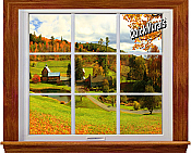 Country Window 1-Piece Canvas Peel & Stick Wall Mural