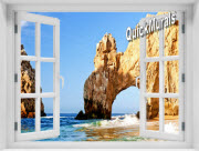 Cabo San Lucas Window 1-Piece Peel & Stick Mural