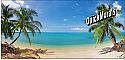 Coconut Beach Panoramic Peel And Stick Wall Mural