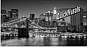 Brooklyn Bridge Black & White Peel And Stick Wall Mural