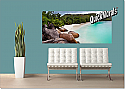 Barbados Island Beach Panoramic Peel And Stick Wall Mural Roomsetting