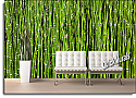 Bamboo Background Peel and Stick Wall Mural Roomsetting