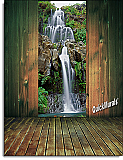 chestnut trail waterfall wall mural peel and stick canvas