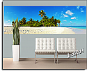 Curacao Island Caribbean Peel And Stick self adhesive canvas Wall Mural roomsetting