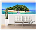 Maldives Island Peel And Stick Wall Mural Roomsetting