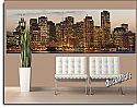 San Francisco Sunset Peel And Stick Wall Mural Roomsetting