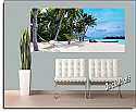 Tropical Island Resort Panoramic Peel And Stick Wall Mural Roomsetting
