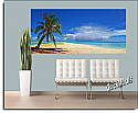Basua Beach Panoramic Peel And Stick Wall Mural Roomsetting