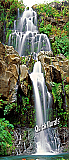chestnut trail waterfall wall mural peel and stick canvas Roomsetting