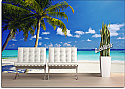Tropical Ocean Peel and Stick Canvas Wall Mural 