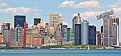 NYC Panoramic Color Peel And Stick Wall Mural